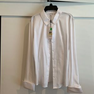 Calvin Klein Cotton Button Down Blouse